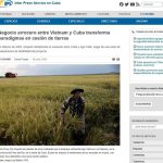 Truyền thông Cuba đề cao mô hình hợp tác lúa gạo đột phá với Việt Nam